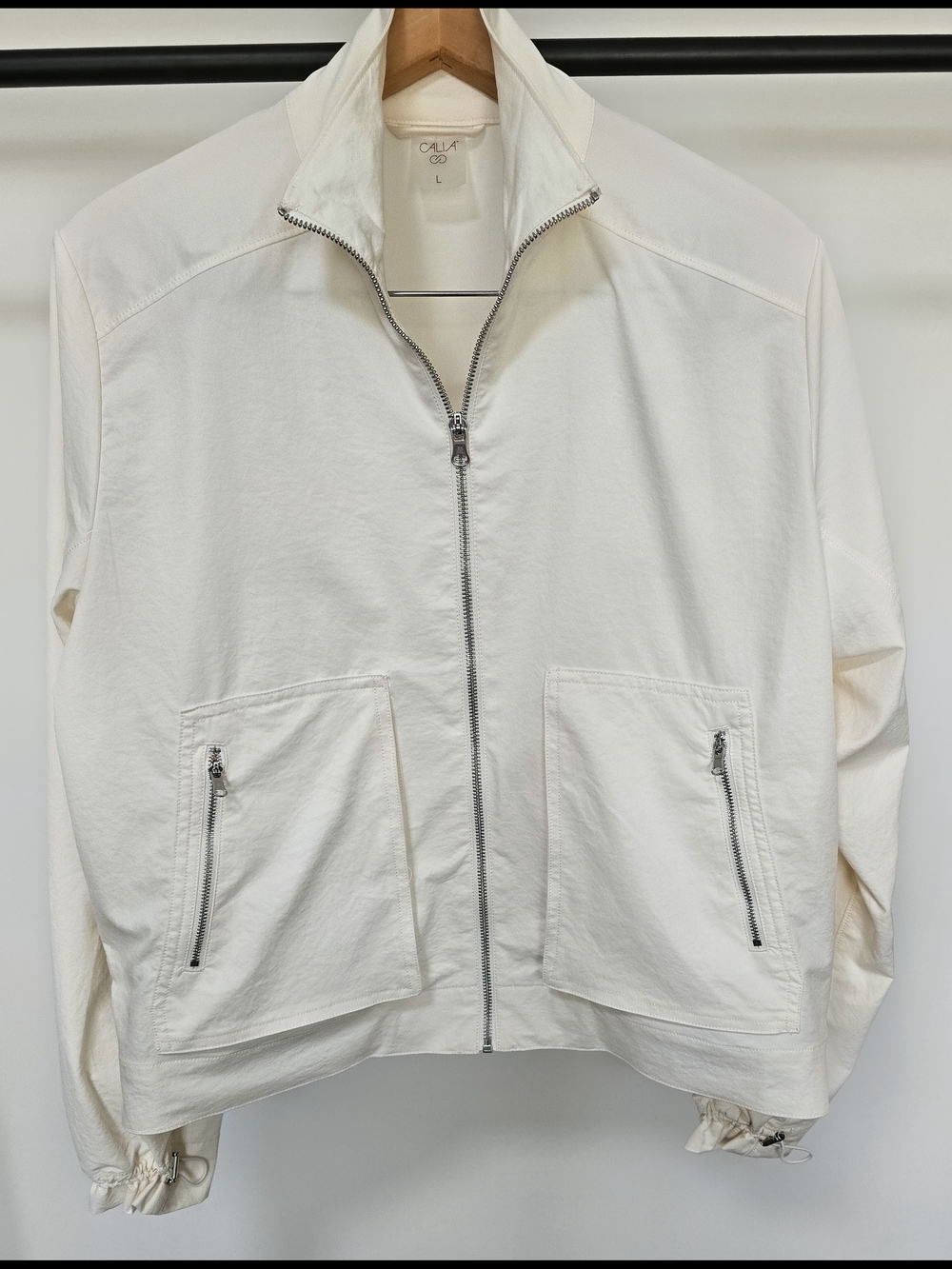 CALIA by Carrie Underwood Cream Full-Zip Utility Jacket
